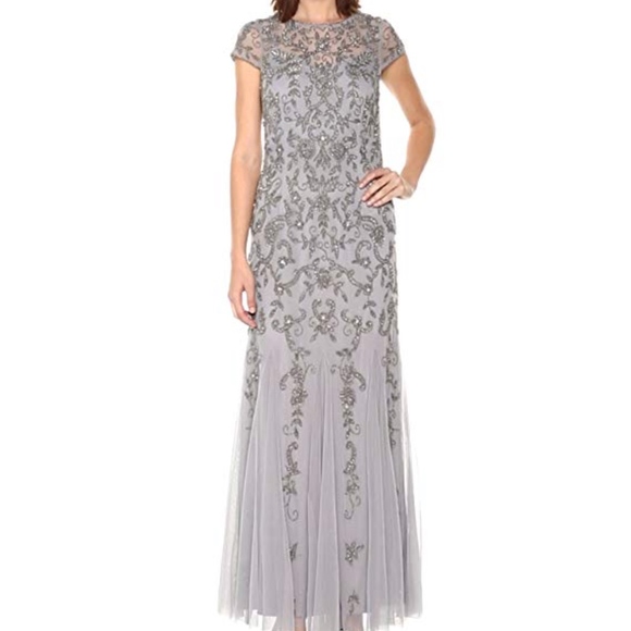 Adrianna Papell Dresses & Skirts - Adrianna Papell  Bead  formal Gown Maxi dress New